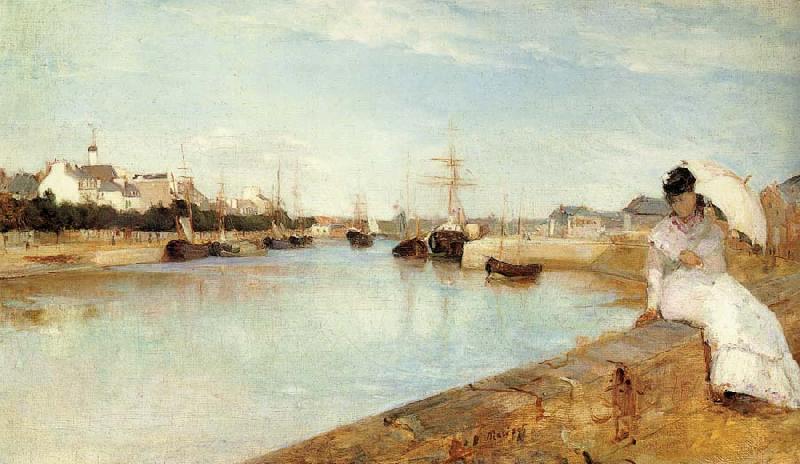 Berthe Morisot The Harbor at Lorient